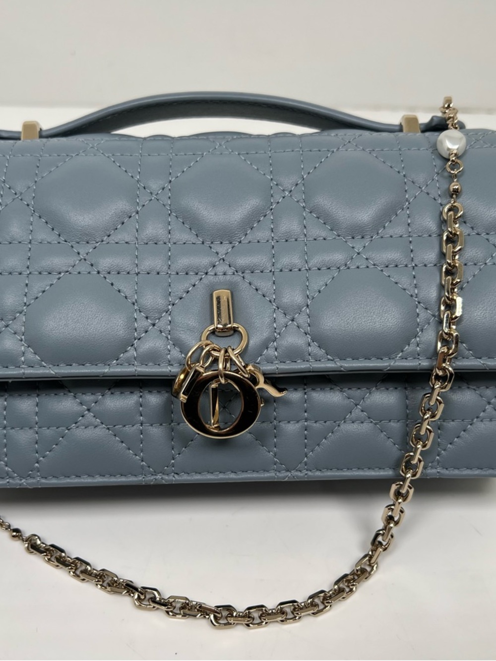 My Dior Mini Bag Cloud Blue Cannage Lambskin - Picture 4 of 15